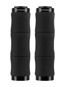 ROCKBROS Bike Grips Shock Absorption Foam Bike Handle Grips Soft Comfortable Non-Slip Double Locked on Mountain Bike Grips for BMX MTB Mountain Beach Cruiser Scooter E-Bike