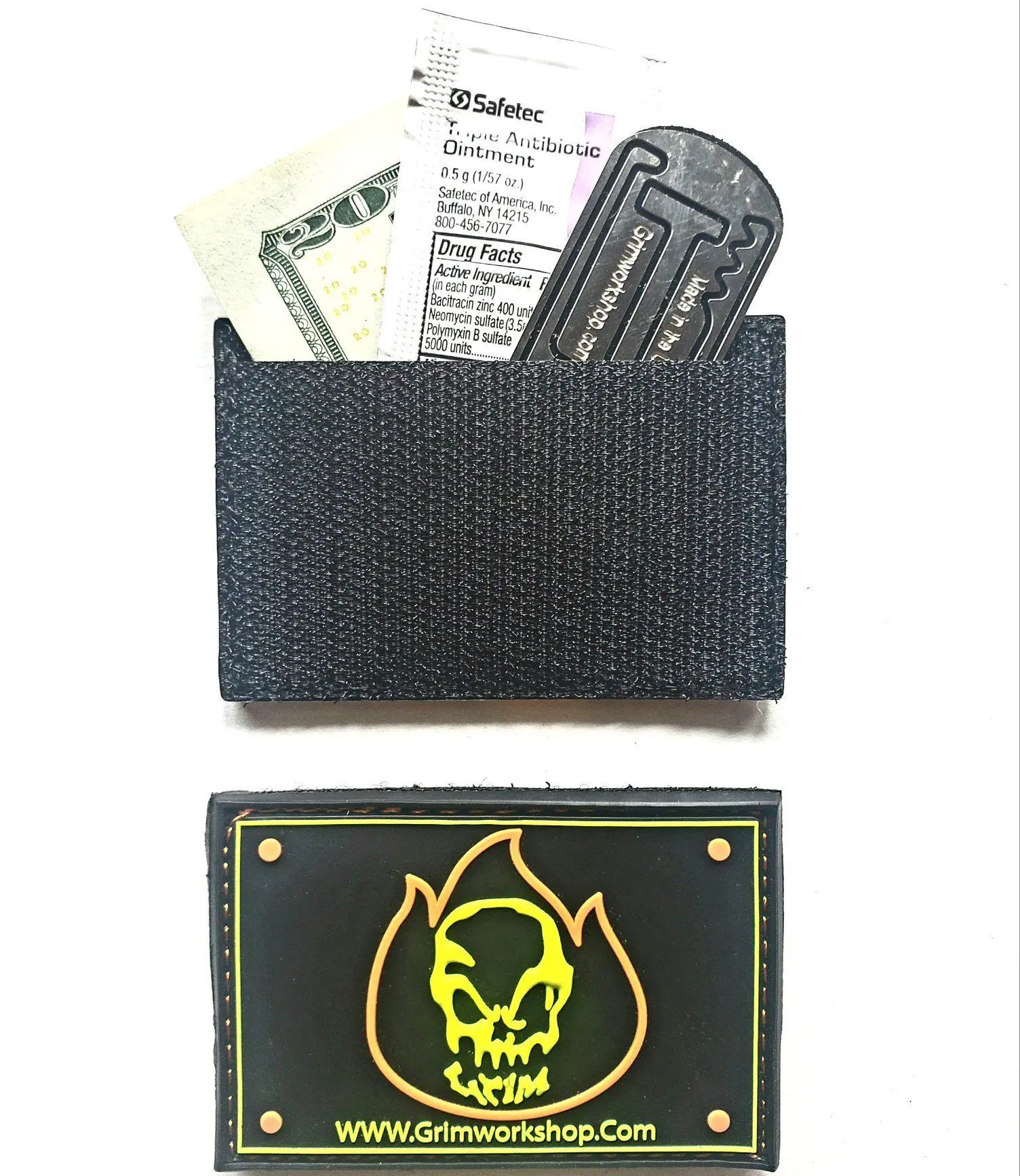 Grim Fire Morale Patch with Hidden Pocket