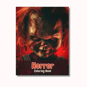 Horror Coloring Book: Famous Horror Movie Creatures like Clowns, Monsters, Ghosts, Zombies and Killers | Halloween's Scary Movie Icons (Horror Coloring Books)