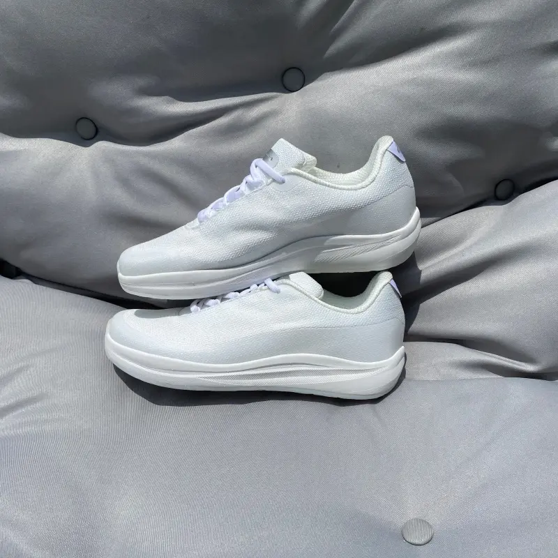Men's Chunky Canvas Preppy 23 Vibe Trainers, Thick Braid Laces, Minimalist Streetwear Design, Breathable Rubber Round Sole, Anti-Slip, Heel Pull Tab, Closed Cloth All-Day Casual Walking Footwear