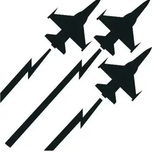 3 Air Force airplane vinyl decal sticker 5"