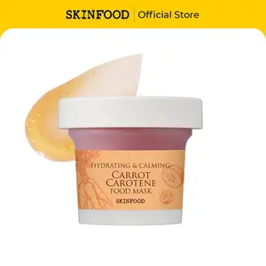 [SKINFOOD Official] Carrot Carotene Food Mask | Korean Skincare Wash-Off Mask for Soothing & Moisturizing, Carrot Seed Oil & Beta-Carotene, 4.23 fl.oz. (120g)