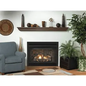 Empire Keystone 34 Inch B-Vent Deluxe Millivolt Control Natural Gas Fireplace with Flush Face