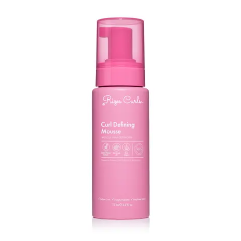 Rizos Curls Travel Size Curl Defining Mousse, lightweight foam, for hydrated, frizz-free curls