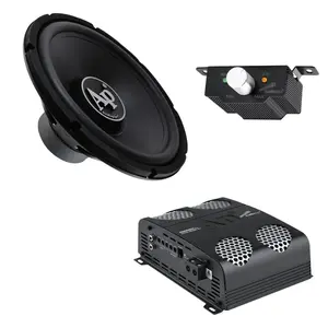 Audiopipe Pro 15" 500W 4-Ohm Subwoofer + 1500W Class D Full-Range Amp Combo