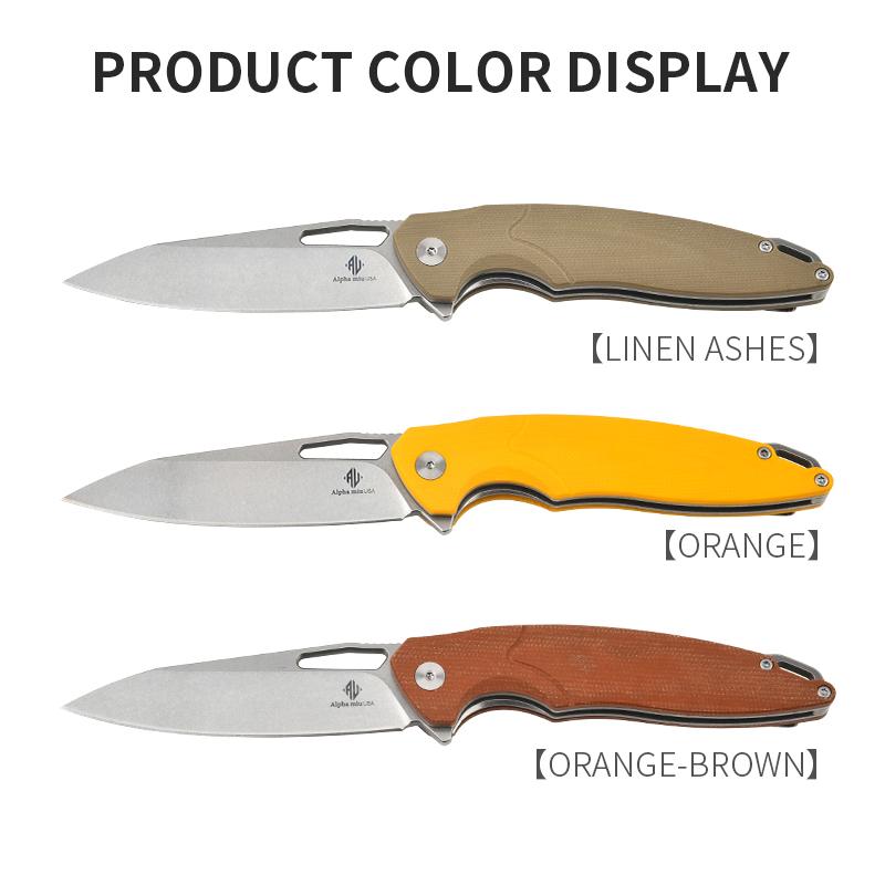 [Baipi] High-end outdoor multi-functional tactical knife, portable knife folding knife G10 non-slip handle N690 stainless steel material, anti-corrosion and wear-resistant high-performance household outdoor multi-functional folding knife