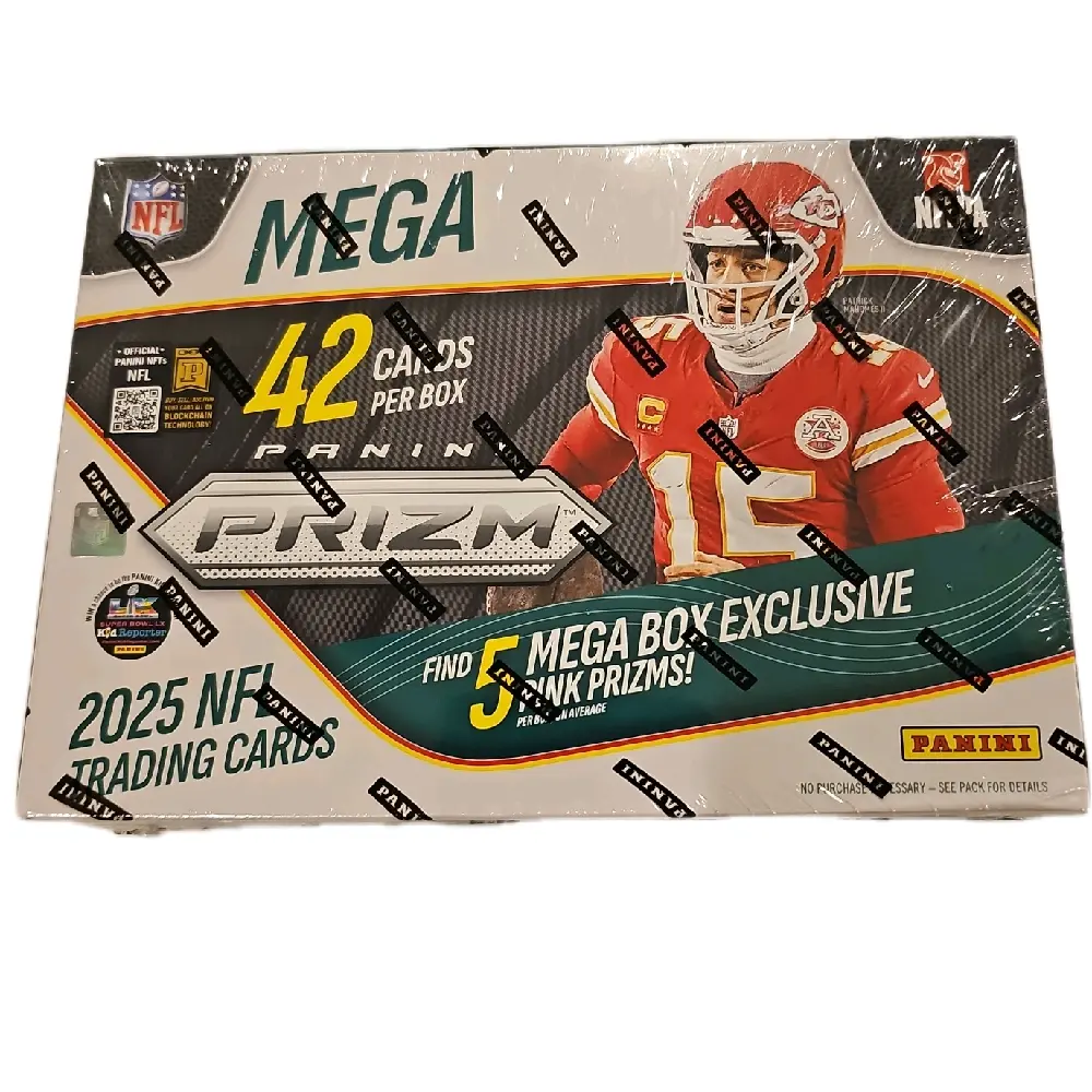 Panini 2025 NFL Prizm Pink Football Mega Box Panini 2025 NFL Prizm Pink Football Mega Box