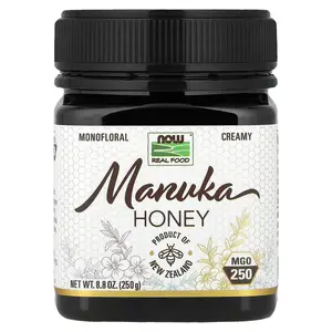 NOW Foods Real Food, Manuka Honey, MGO 250, 8.8 oz (250 g)