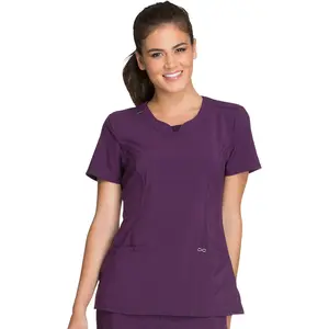 Cherokee Infinity Round Neck Scrub Top
