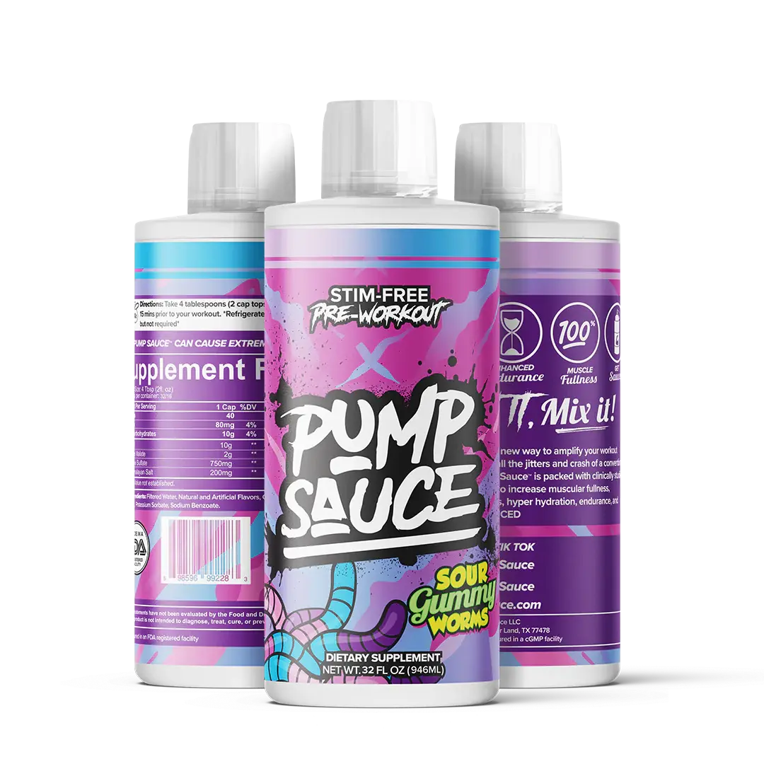 Pump Sauce Liquid Glycerol Stim-Free Pump Pre-Workout Pump Sauce Liquid Glycerol Stim-Free Pump Pre-Workout