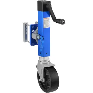 【fathersdaygift】VEVOR Trailer Jack with Wheel, 1600 lbs Heavy Duty Swivel Boat Trailer Jack PP Single Wheel, 10" Lift, Bolt-on Trailer Tongue Jack with Ergonomic Handle for RV, Boat, Horse Trailer, Utility Trailer