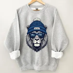 Detroit Football Crewneck Sweatshirt, Mascot Sweater, Trendy Game Day Gift, Unisex Detroit Sweatshirt