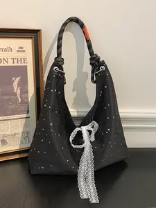 Women's Fashion Rope Wrist Bag, Sweet Simple High-End Shoulder Tote, Hobo Shoulder Bag, Modern Style Gift for Friends, Shopping, Dating, Commuting, Business Travel, Crossbody Tote