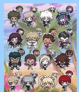 Danganronpa 2 Acrylic keychain, Kokichi Oma, Shuichi Saihara, Kaede Akamatsu, Miu Iruma, Anime Keychain,  Perfect Gift for Fans & Collectors