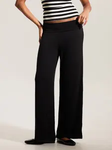 Fold Over Wide Leg Pants