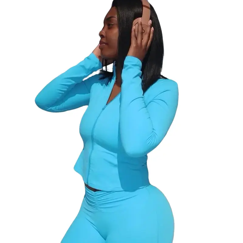 Pilates Set - Blue Tracksuit for Pilates Exercises featuring Teal Blue Color and Not Specified Features