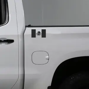 Mexican Flag Badge Vinyl Decal Sticker for Cars, Trucks, Vehicles Customization Waterproof