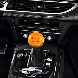 Circular Acrylic Gear Shift Knob for Cars and Trucks, Manual Transmission Gear Lever Handle, Durable and Easy-To-Install