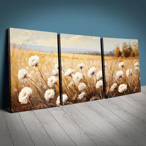 Luxury Framed Canvas Wall Art Print Set, 30x40 Cm (11.81 X 15.74 Inches), Home Decor for Living Room & Office, 2D Flat Design