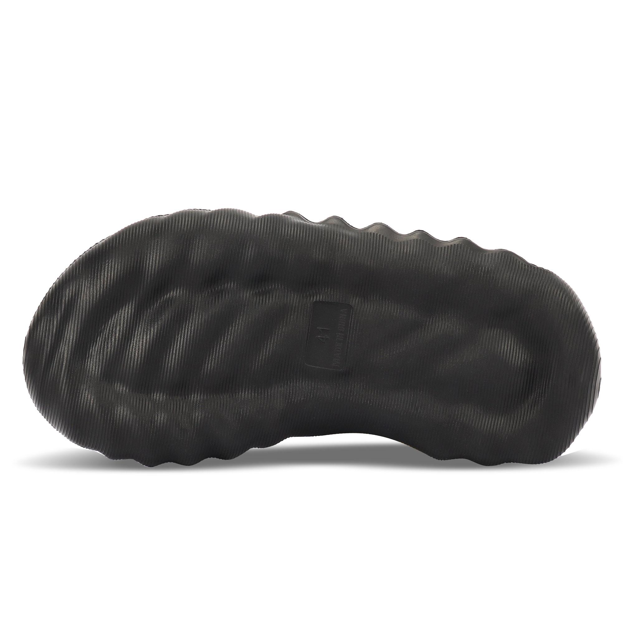 Men’s Thick-Sole Cloud Cushion Recovery Slides Non-Slip Massage Footbed Slippers for Indoor, Outdoor Gym Use