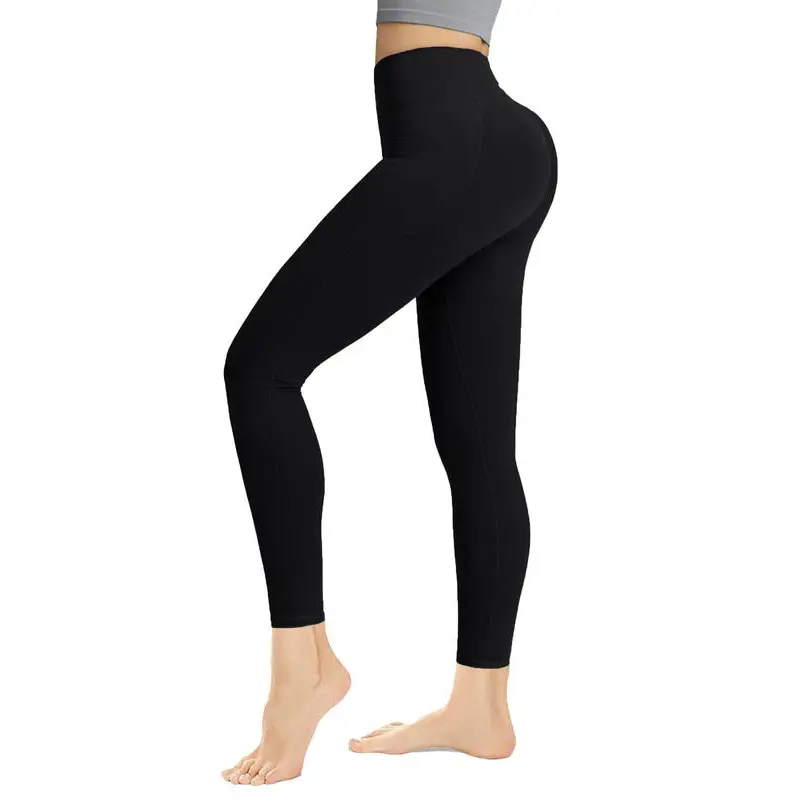 Lightweight Versatile High-Waisted Shaping Leggings - Moisture-Wicking & Breathable Tummy Control Yoga Pants - High-Elastic Workout Leggings for Running, Cycling & Fitness