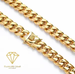 8mm 14k Gold Cuban Link Chain