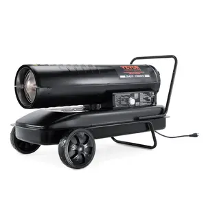 Fathersdaygift VEVOR Kerosene Forced Air Heater, 215000 BTU Portable Torpedo Diesel Space Heater with Thermostat, 13.2 Gallon Tank Energy-Efficient heavy-duty Heater, for Indoor Outdoor Use Workshop Industrydealsforyoudays