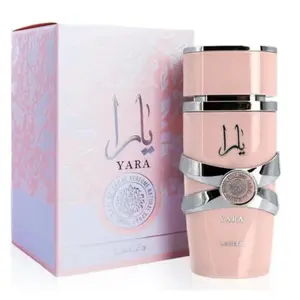Lattafa Yara Eau de Parfum Spray for Women 3.4oz Floral Fruity Scent with Orchid & Vanilla Notes Long-lasting Fragrance in Elegant Packaging perfume for women