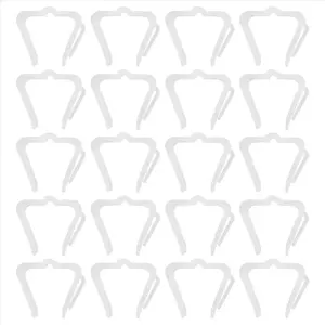 50 Pcs Christmas Light Hanger Hooks 1 5/8 Inch Fascia Boards Clips Weatherproof Plastic Outdoor Holiday Light Clip