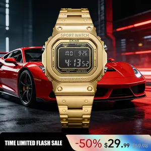 【SpringStatements】men's classic  square Small Square creative dual-movemen watch, luxurious triple-time design,water resistance, luminous dial, Exuding a minimalistaesthetic, it is elegant, durable sporty watches