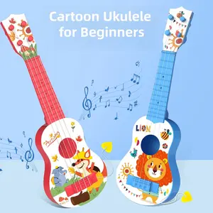 Fun Educational Mini Ukulele Toy Guitar with Picks, Musical Instrument for Boys & Girls, Party Birthday Christmas Halloween Gift