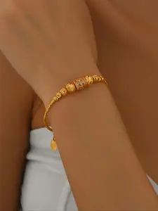 Fashionable Minimalist Beaded Design Bangle Bracelet, Elegant Jewelry Bracelet, Stackable Bracelets, Fashion Jewelry for Party, Daily Clothing Decor, Trendy All-match & Exquisite Jewelry for Birthday Gift