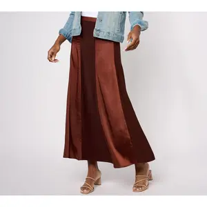 Peace Love World Black Label Regular Satin Skirt