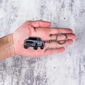 [MADE IN US] F150 Metal Keychain compatible with Ford F150 Accessories 2023 F-150 Key Chain Fob Cover 2022 Toy Truck