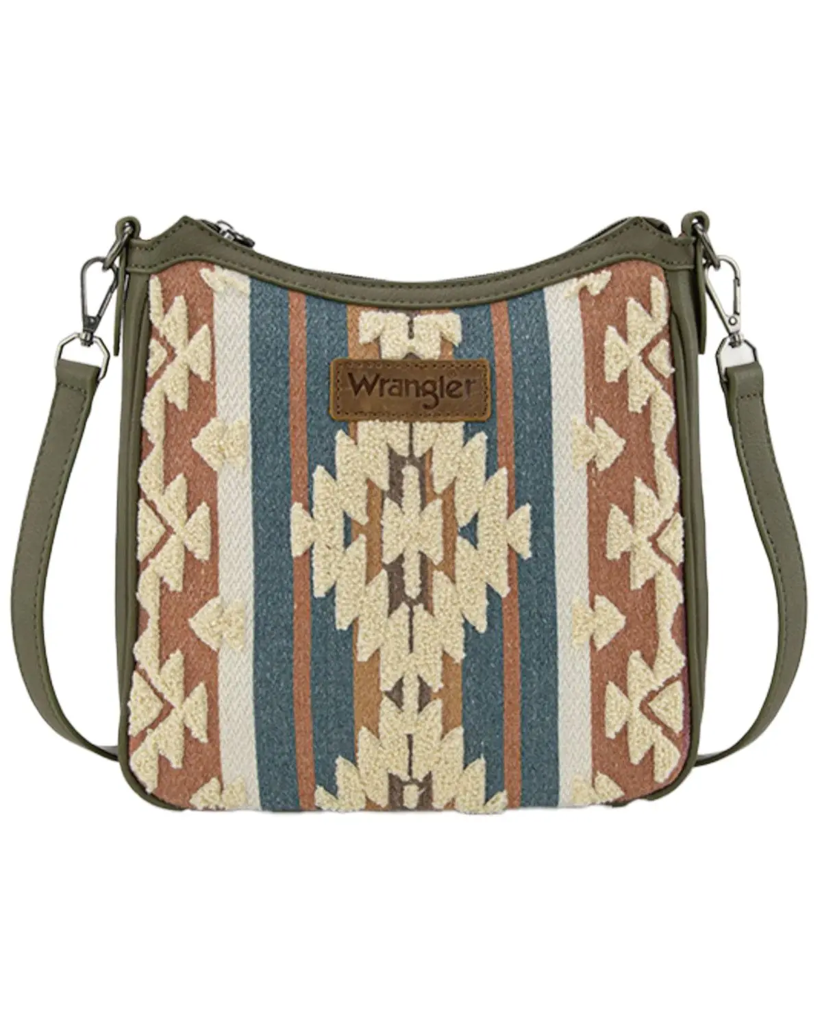 Wrangler Women's Women'S Sherpa Southwestern Print Canvas Crossbody Bag - Wg313-2003Gn