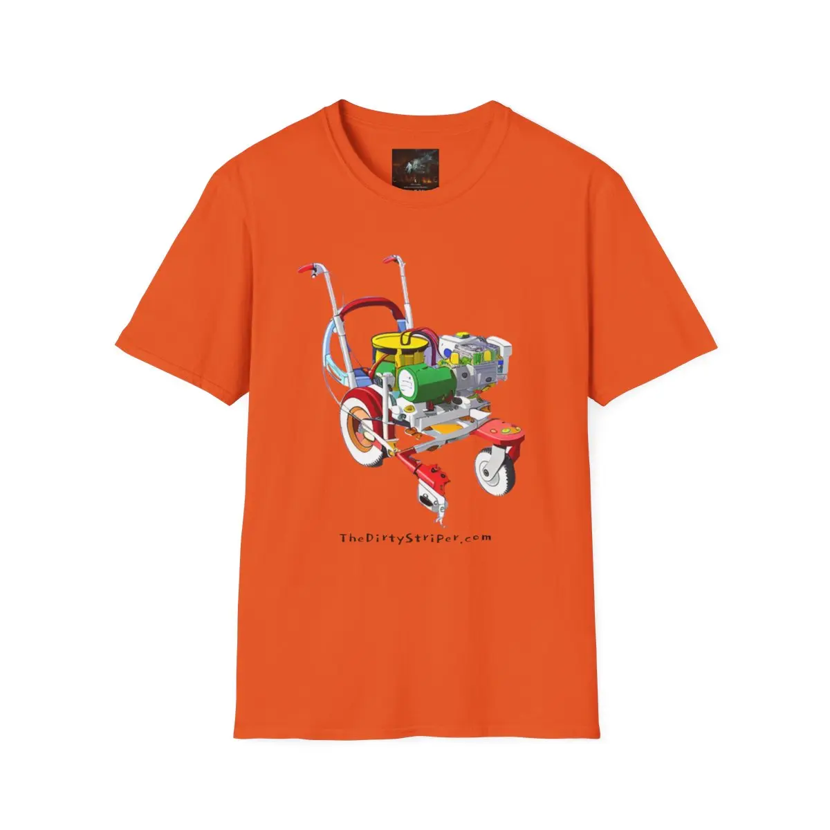CAAM Color Set The Dirty Striper Unisex Softstyle T-Shirt, Gift for Pavement Maintenance, Construction Worker Tee, Street Paver Shirt, Road