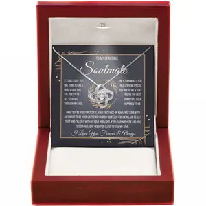 I Love You Always and Forever–Soulmate Necklace Featuring Sparkling Cubic Zirconia, Perfect for Anniversary Gifts for Wife and Birthday Gifts for Her