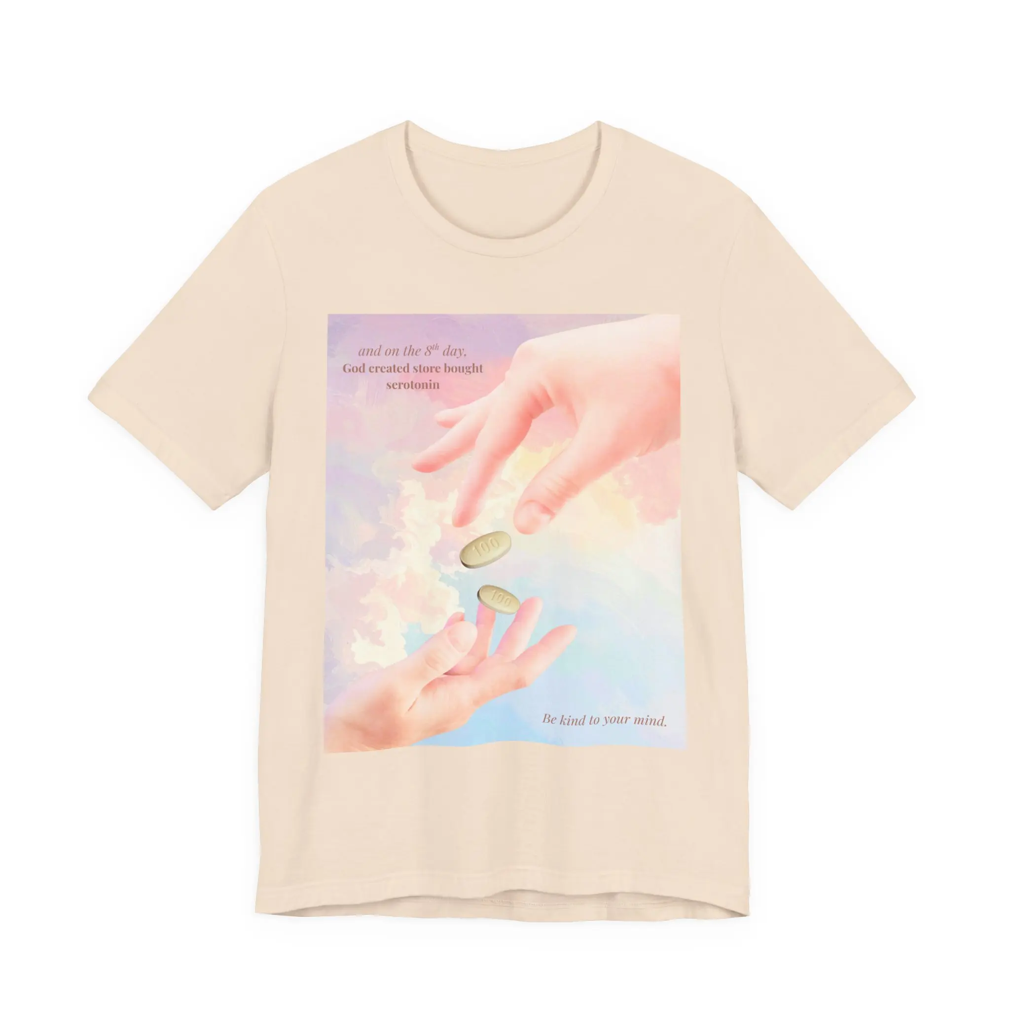 Giving and Receiving Hands Tee | Pastel Clouds, Coin Exchange