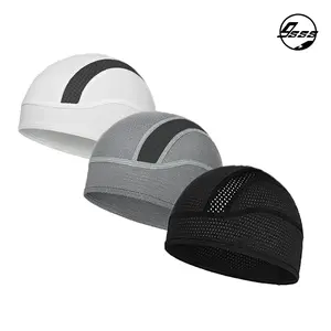 2 Pack Skull Cap Helmet Liner Beanie, Cooling Mesh Cycling Running Hat for Men Women, Fits Under Helmets