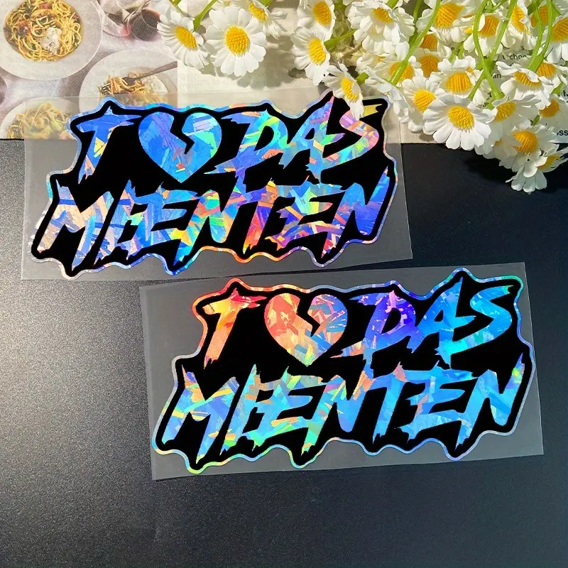 1PC TODAS MIENTEN Motorcycle Sticker, Motorcycle Decoration, Decal Sticker, Waterproof Vinyl Decals, Waterproof Vinyl Sticker, Suitable for Motorcycle Side Panels, Fuel Tanks, Helmet Cases, Car Windows, Very Suitable for Smooth Surfaces