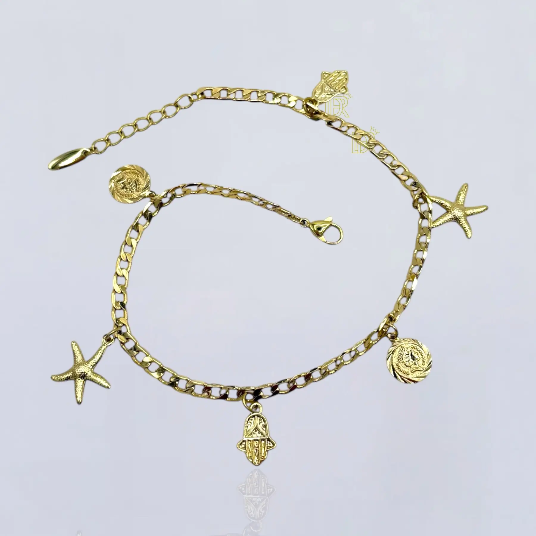 Didiray 14K Gold Plated Anklet Durable Metal Plating Elegant & Versatile Fashion Accessory Perfect for Everyday Wear