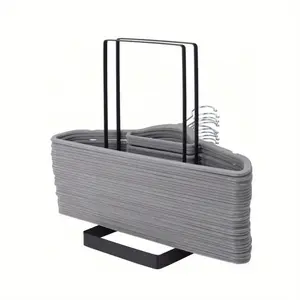 Closet Hanger Organizer Rack, Closet Organizer System, Large Capacity Stainless Steel Hanger Stack Holder, Detachable Space Saving Hanger Storage Rack for Home Laundry Room Bedroom Closet Organization and Decor