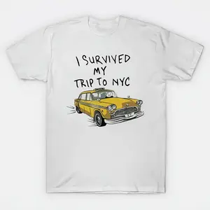 Tom I Survived My Trip To NYC White T-Shirt Size S-4X Casual