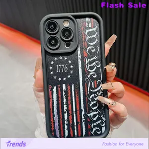 American Flag Pattern Phone Case, Phone Protective Cover, Phone Accessory Compatible with iPhone 11 12 13 14 15 Pro Max, Casing