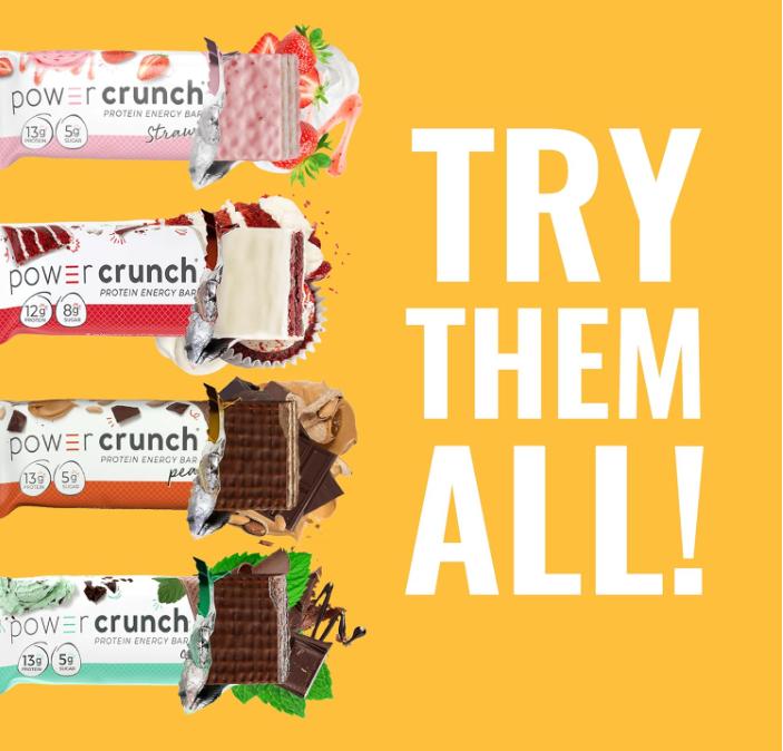 Power Crunch Protein Wafer Bars, High Protein Snacks with Delicious Taste, Chocolate Mint, 1.4 Ounce (12 Count)