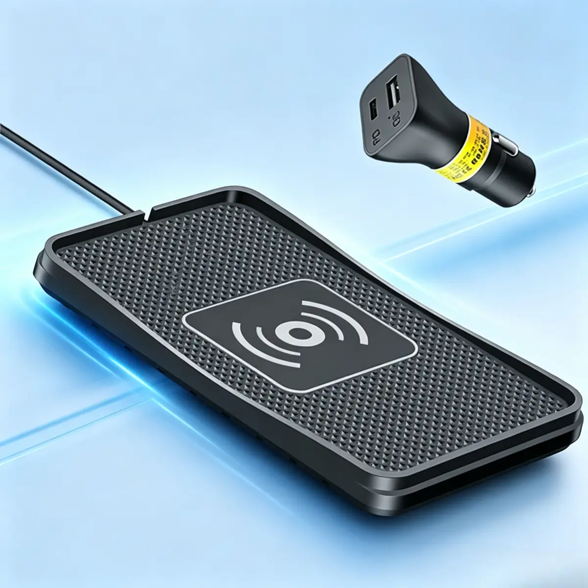 Wireless Charger Car Charging pad 15W Fast Wireless Phone Charger Cell Phone Flat Charging mat Compatible with iPhone 11/12/12/14/15 Galaxy S21/S22/S23/24 NOTE10(C3Y), Type C, Usb Type C, Cars, Tabletop, Wireless Charging