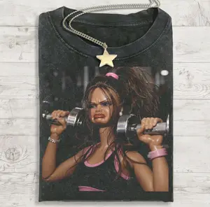 Funny Gym Doll Graphic Tee, Sassy Workout Meme Shirt, Vintage Fitness Humor, Premium Comfort Colors Top, Short sleeve Casual Top Womenswear