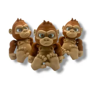 Amazing 6" Angry Gorilla - Pocket Pals - Articulated 3d Printed Figurine