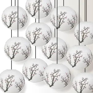12-Pack Cherry Blossom / Sakura Paper Lantern