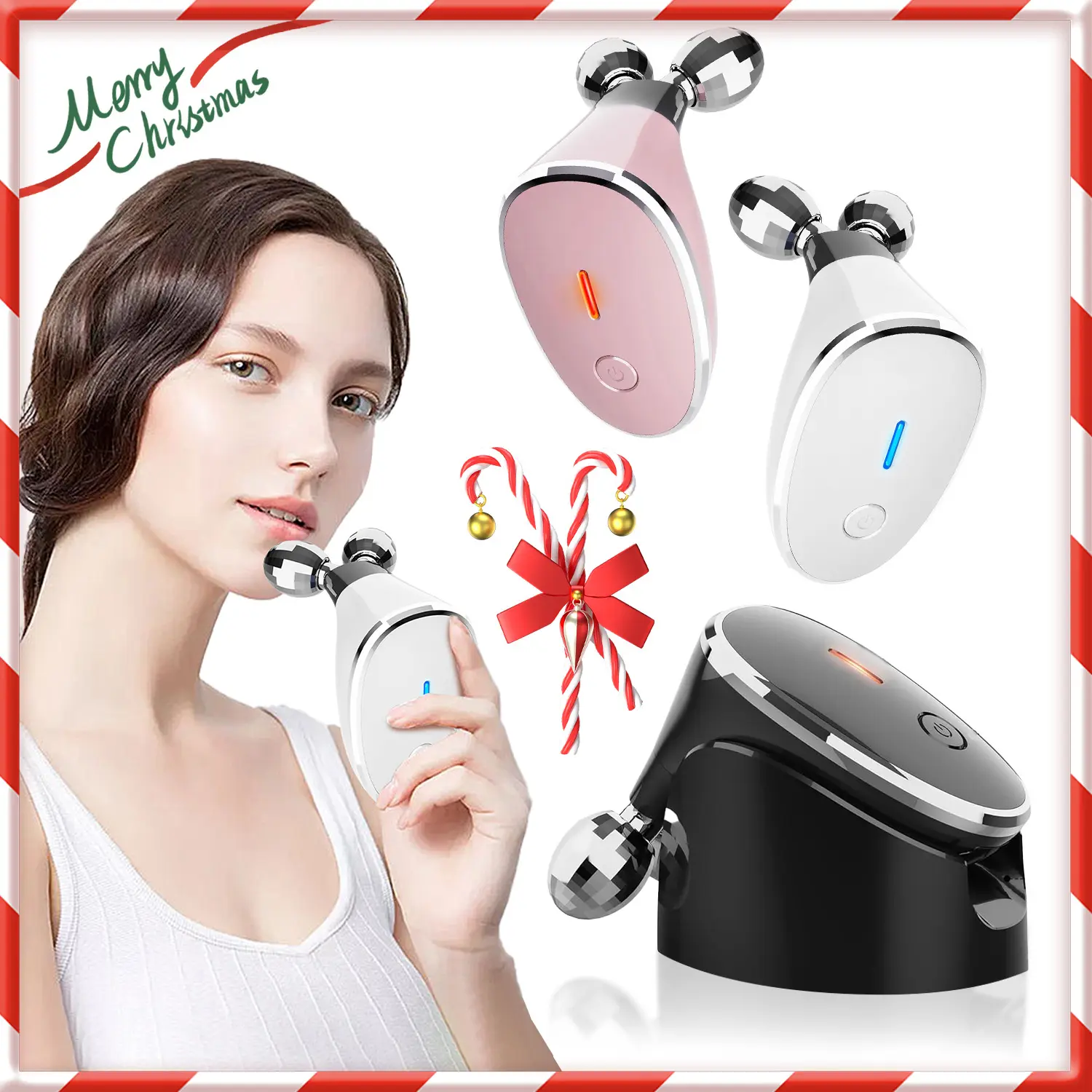 Facial Device -Face Roller Skin Care Tool, Anti-Aging Care Face & Neck Massager, Ideal Gift for Beauty Products Enthusiasts, Mother’s Day, All Skin Types